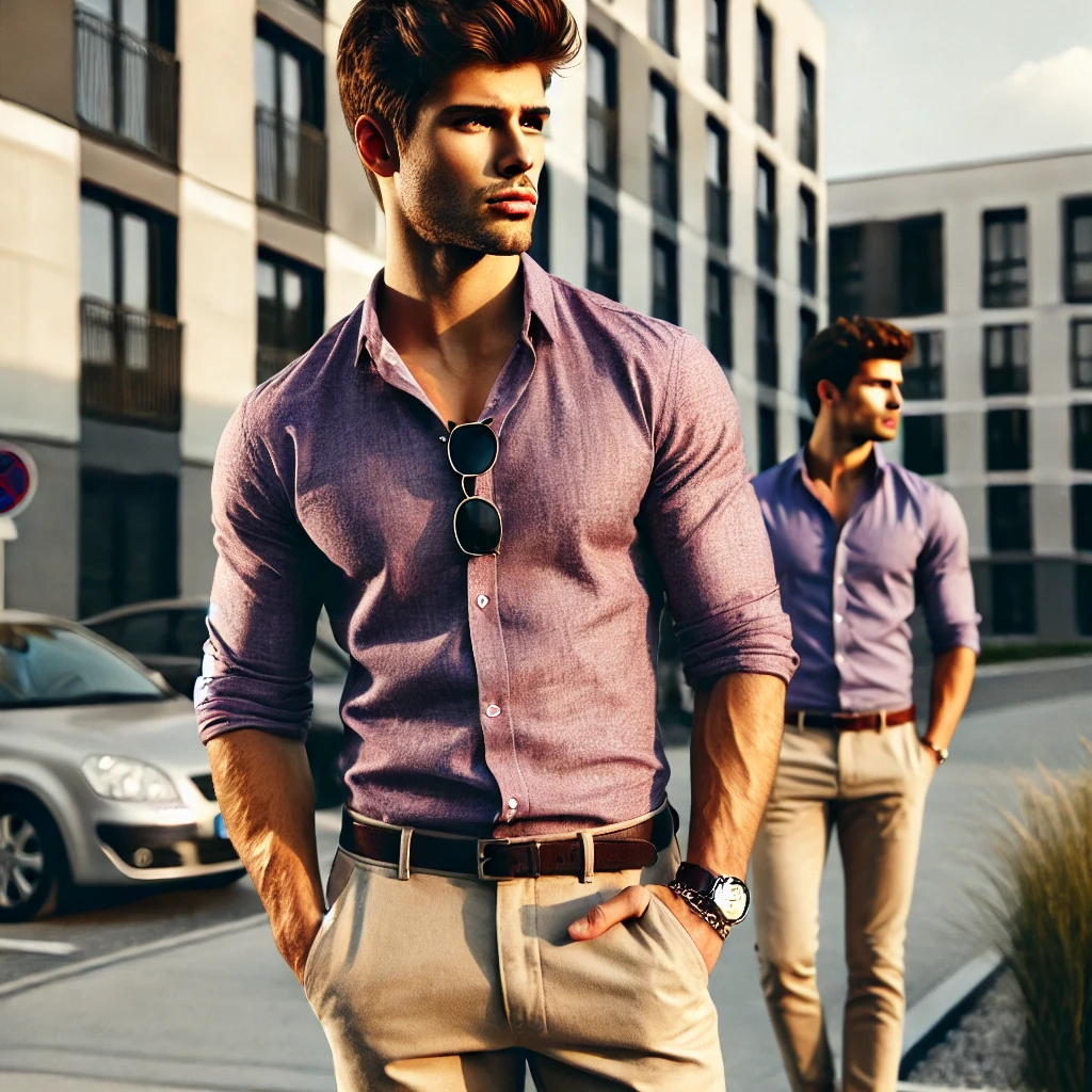 Purple Shirt Matching Pants