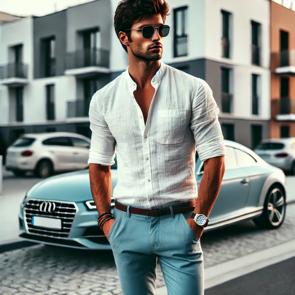 Sky Blue Pant Matching Shirt