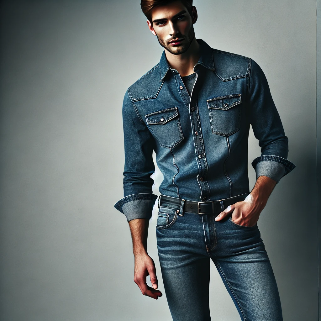 denim shirt with jeans